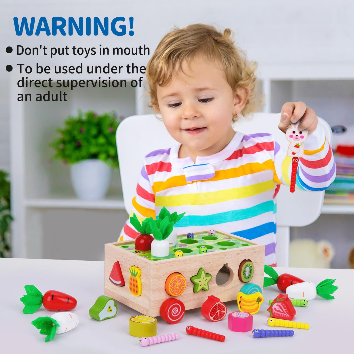 KMTJT Toddlers Montessori Wooden Educational Toys